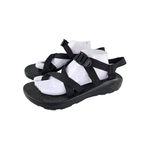 Chaco Men's Z/Cloud 2 Sandals US 12 Black Toe Loop Hiking Walking outdoors Shoes - Picture 1 of 10